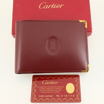 楽天市場】カルティエ 財布 二つ折り 小銭入れなし（小銭入れ（有/無 