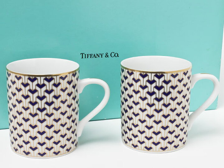 楽天市場】ティファニー マンハッタンブルー ペア マグカップ tiffany 