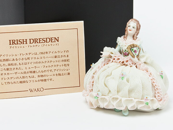 楽天市場】アイリッシュドレスデン レースドール（白いドレスの婦人  