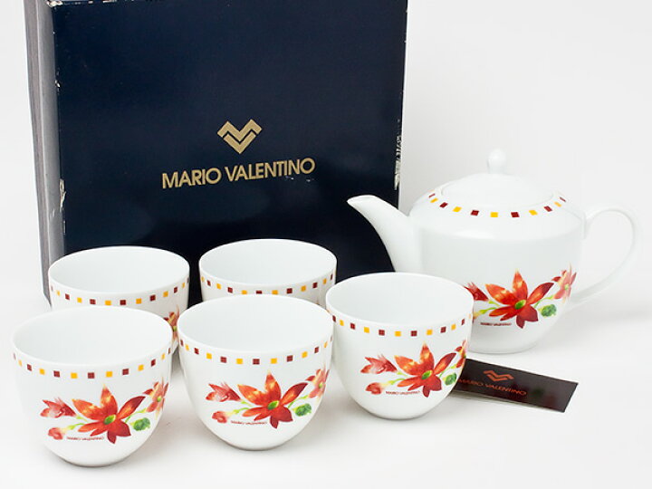 楽天市場】マリオヴァレンチノ フィオーレ茶器セット（急須1個＋湯呑5 
