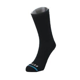 FITS(フィッツ) ミディアムハイカークルー（中厚手）/ブラック/L F1001 男性用ソックス ウェア 靴下 アウトドアウェア小物　靴下