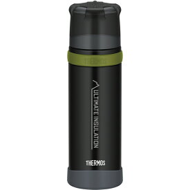 THERMOS(サーモス) 山専ステンレスボトル マットブラック(MTBK) 0.5L FFX-501 ステンレスボトル 水筒 ボトル 大人用水筒 マグボトル アウトドア　ウォータージャグ