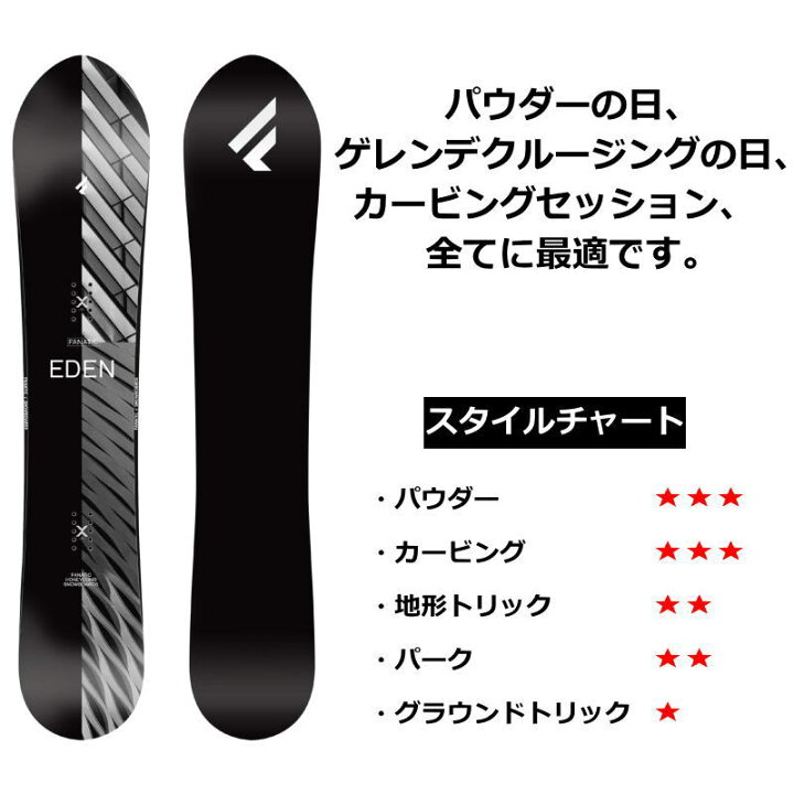 楽天市場】22-23 FANATIC EDEN 160cm ファナティック エデン オール  