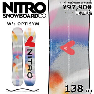 Tt y\񏤕iz 25-26 NITRO OPTISYM Womens 138cm iCg IveBV Og g t[X^C {Ki fB[X Xm[{[h P Lo[