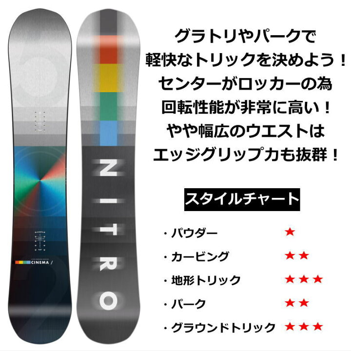 楽天市場】特典付き 【早期予約】 24-25 NITRO CINEMA 152cm ナイトロ  