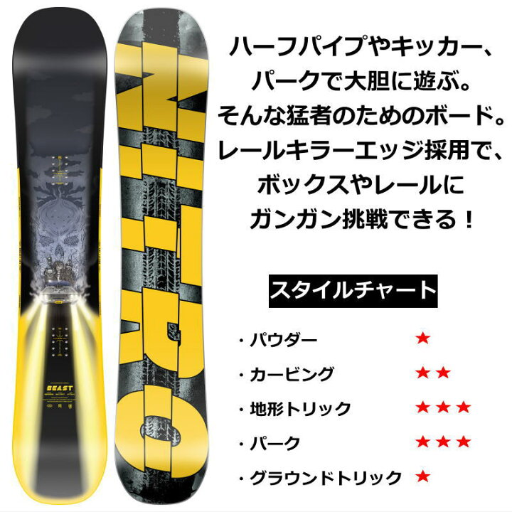 楽天市場】特典付き 【早期予約商品】 24-25 NITRO BEAST 158cm  