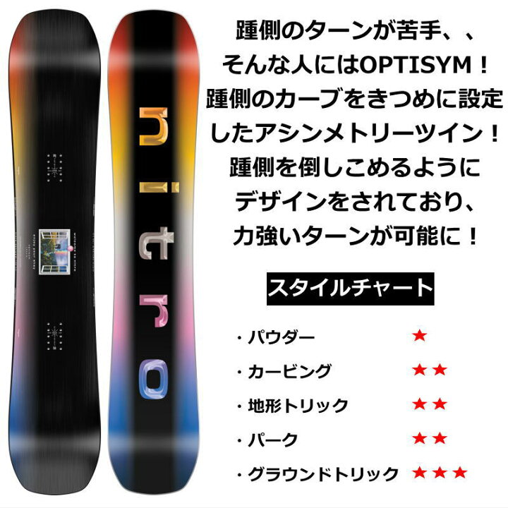 楽天市場】特典付き 【早期予約商品】 24-25 NITRO OPTISYM 146cm 