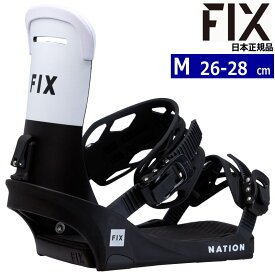 23-24 FIX NATION カラー:BLACK Mサイズ フィックス ネーション メンズ スノーボード ビンディング バインディング日本正規品 [対応ブーツサイズ]26cm26.5cm27cm27.5cm28cm