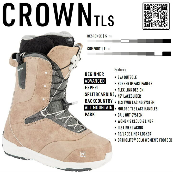 楽天市場】【即納】23-24 NITRO CROWN TLS ｶﾗｰ:Terracotta 23.5cm 