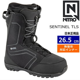 【早期予約商品】 24-25 NITRO SENTINEL TLS カラー:TRUE BLACK 26.5cm ナイトロ センチネル メンズ スノーボードブーツ スピードレース 熱成型対応 日本正規品