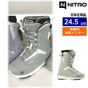 �y�����\�񏤕i�z 26-27 NITRO CROWN TLS �J���[:Light Grey 24.5cm �i�C�g�� �N���E�� ���f�B�[�X �X�m�[�{�[�h�u�[�c �X�s�[�h���[�X �M���^�Ή� �j���[���f��