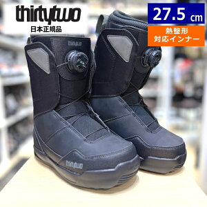 24-25 THIRTYTWO SHIFTY BOA J[:BLACK 27.5cm T[eB[c[ VteB[ Y Xm[{[hu[c {A _C M^Ή ^ {Ki