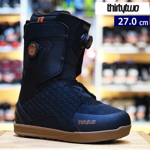 �����Y �X�m�[�{�[�h�u�[�c 25-26 THIRTYTWO LASHED DOUBLE BOA �J���[:BLACK GUM 27cm �T�[�e�B�[�c�[ �^���� ���{���K�i
