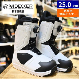 24-25 NIDECKER CASCADE �J���[:WHITE 25cm �i�C�f�b�J�[ �J�X�P�[�h �����Y �X�m�[�{�[�h�u�[�c �{�A �_�C��������������₷�� �^���� ���{���K�i