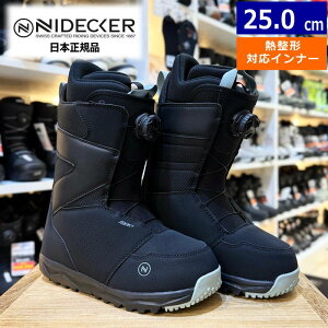 23-24 NIDECKER CASCADE W �J���[:BLACK 25cm �i�C�f�b�J�[ �J�X�P�[�h ���f�B�[�X �X�m�[�{�[�h�u�[�c �{�A �_�C��������������₷�� �^���� ���{���K�i