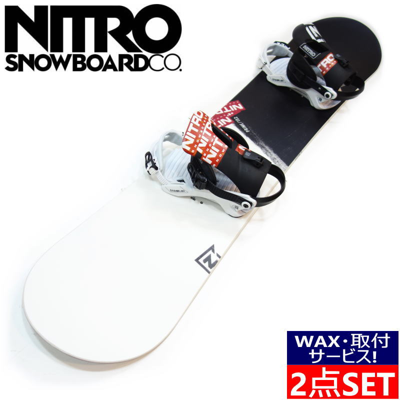 NITRO PRIME RAW + RAMBLER ｶﾗｰ:Raw ナイトロ プライムロウ ランブラー メンズ スノーボード スノボー 板  バインディング ビンディング 2点セット フラット 日本正規品 | Snowboard＆Ski オフワン国道16号