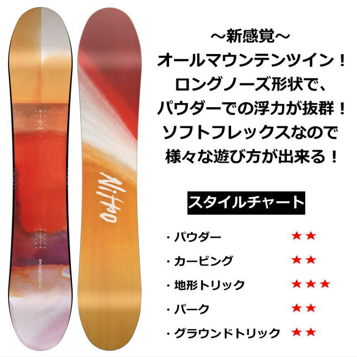 楽天市場】24-25 NITRO SANTOKU+RAMBLER ナイトロ メンズ スノーボード  