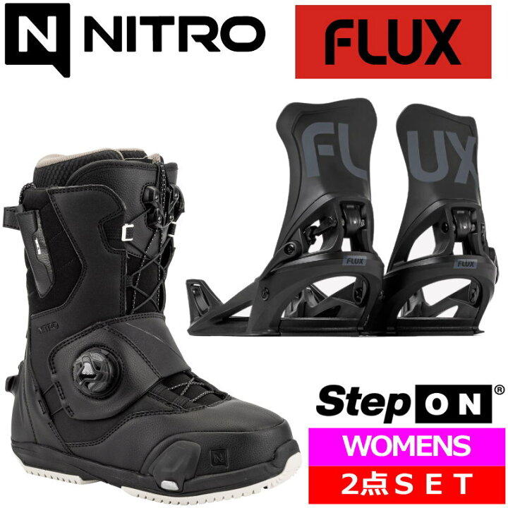 楽天市場】24-25 NITRO CAVE TLS STEP ON ｶﾗｰ:Black + FLUX STEP ON 