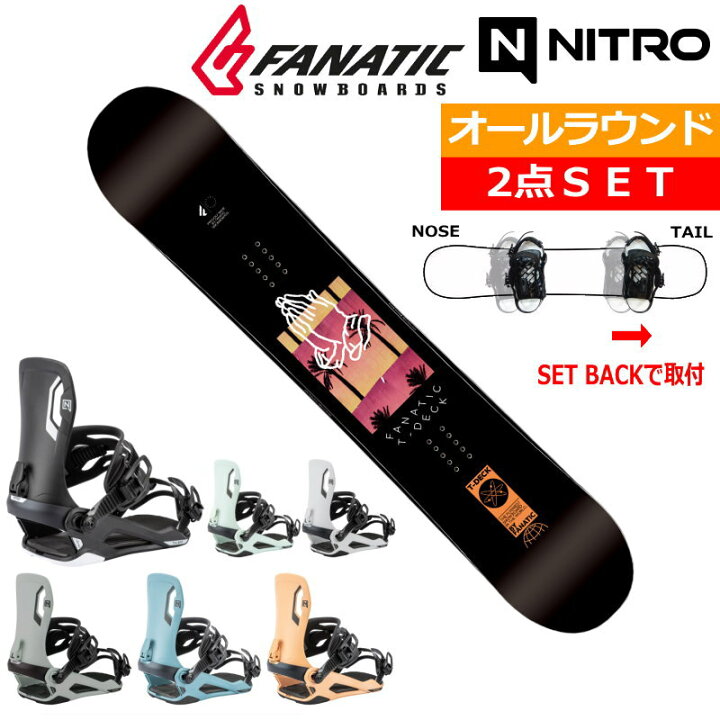 楽天市場】23-24 FANATIC T-DECK BLACK+26 NITRO TALENT 