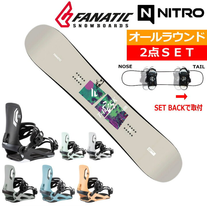 楽天市場】24-25 FANATIC T-DECK GREEN+26 NITRO TALENT 