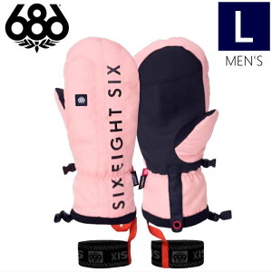 ●23-24 686 TEAM MERINO MITTEN カラー:NECTAR Lサイズ シックスエイトシックス チーム メリノ スキー スノーボード メンズ 手袋 防寒 防水日本正規品