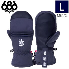 ●23-24 686 LANDER MITTEN カラー:FOREST BLACK DENIM Lサイズ シックスエイトシックス スキー スノーボード メンズ 手袋 防寒 防水日本正規品