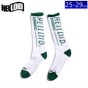 [M/L(25-29cm)]24 HELLOID SOCKS LOGO J[:WHITE Y \bNX C Xm[{[h Xm{ XL[