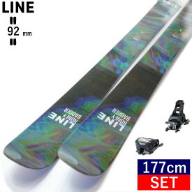ライン LINE HONEY BADGER+ATTACK 14 GW スキー＋ビンディングセット ハニーバジャー ツインチップスキー フリースキー フリースタイルスキー 日本正規品 23-24 [177cm/92mm幅]