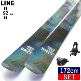 LINE HONEY BADGER+ATTACK 11 GW ライン スキー＋ビンディングセット ハニーバジャー ツインチップスキー フリースキー フリースタイルスキー 日本正規品 23-24 [172cm/92mm幅]