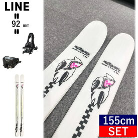 【早期予約商品】LINE Ski HONEY BADGER TBL+ATTACK 11 GW[155cm/センター幅92mm幅] ライン ハニーバジャー 25モデル スキー板ビンディングセット ツインチップスキー フリースキー フリースタイルスキー