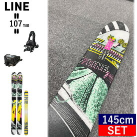 【早期予約商品】LINE Ski BACON SHORTY+ATTACK 11 GW[145cm/センター幅107mm幅] ライン ベーコンショーティー 25モデル スキー板ビンディングセット ツインチップスキー フリースキー フリースタイルスキー