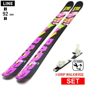 LINE HONEY BADGER+XPRESS 10 ワンタッチ調整ビンディング付 ライン 25モデル スキー板セット ツインチップスキー フリースキー フリースタイルスキー