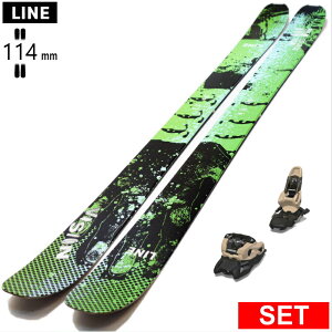 [�Z���^�[��114mm 175cm]LINE VISION 114+SQUIRE 11 ���C�� �^���������f���X�L�[�Z�b�g �I�[���}�E���e�� �p�E�_�[