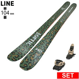 [�Z���^�[��104mm 171cm]LINE OPTIC 104 (CAMO PACK)+SQUIRE 11 ���C�� �^���������f���X�L�[�Z�b�g �I�[���}�E���e�� �p�E�_�[