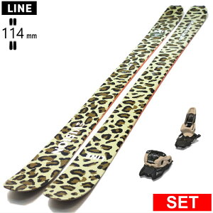 [�Z���^�[��114mm 175cm|183cm]LINE VISION 114 �J���[:CAMO+SQUIRE 11 ���C�� �^���������f���X�L�[�Z�b�g �I�[���}�E���e�� �p�E�_�[