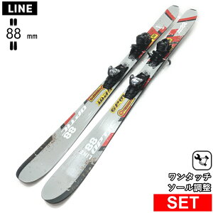 [�Z���^�[��88mm 163cm|170cm]LINE OPTIC 88 QUIKCLIK+SQUIRE 10 QC ���C�� 26���f���X�L�[�Z�b�g �t���[�X�L�[