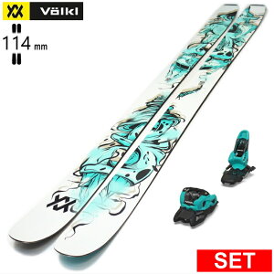 [�Z���^�[��114mm 177cm|184cm]VOLKL REVOLT 114+SQUIRE 11 �t�H���N�� �^���������f���X�L�[�Z�b�g �I�[���}�E���e�� �p�E�_�[