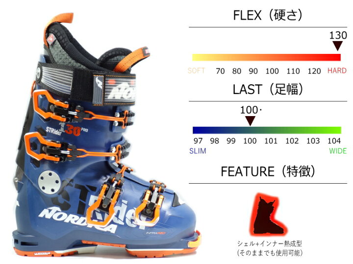 NORDICA スキー板130とブーツ23.5セット