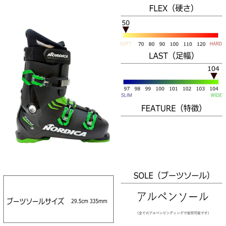 楽天市場】[29.5cm足幅104mm幅]NORDICA TREND 3 ノルディカ トレンド 