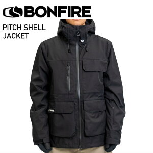  BONFIRE PITCH SHELL JACKET BLACK {t@C Xm{EFA Xm[{[h WPbg Y 24-25 ^ f {Ki 2024-2025