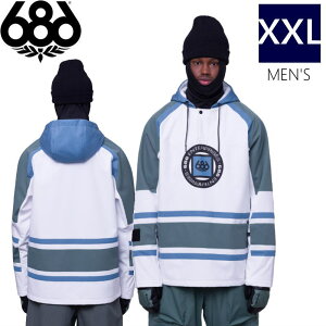 Xg1_  686 WATERPROOF SLAPSHOT HOODY J[:WHITE COLORBLOCK XXLTCY VbNXGCgVbNX Nn`N EH[^[v[t XbvVbg t[fB[ WPbg JACKET Y X