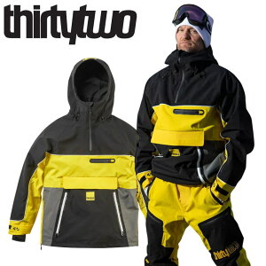 25-26 THIRTYTWO LIGHT ANORAK JACKET J[:BLACK YELLOW MTCY T[eBc[ AmbNWPbg JKT Y Xm[{[h XL[ Xm{EFA  {Ki