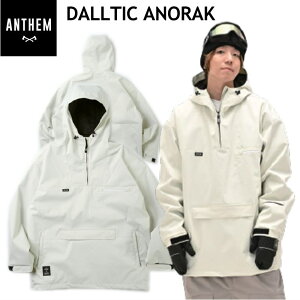 ◎ 24-25 ANTHEM DALLTIC ANORAK JKT カラー:OFF WHITE AN2438 アンセム スノーボード スノボウェア ユニセックス スポーツミックス アノラック ジャケット JACKET ライトウェア 2024-2025 型落ち 旧モデル 日本