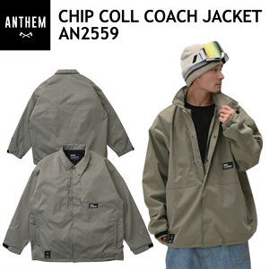 ★ 25-26 ANTHEM CHIPCOLL COACH JACKET カラー:SMOKEY GREEN AN2559 アンセム スノボウェア ユニセックス ジャケット スノーボード オーバーサイズ JKT 日本正規品
