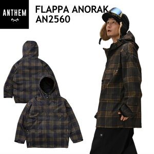 ★ 25-26 ANTHEM FLAPPA ANORAK JACKET カラー:CHARCOAL CHECK AN2560 アンセム スノボウェア ユニセックス ジャケット スノーボード オーバーサイズ JKT 日本正規品