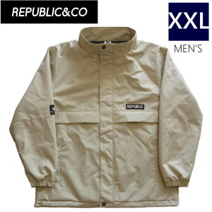 �����X�g1�_ �� REPUBLIC HYPE SWING TOP JACKET Cream XXL�T�C�Y ���p�u���b�N �n�C�v�X�E�B���O�g�b�v �A�E�g�h�A �A�E�^�[�E�F�A �W���P�b�g JKT �����Y �X�m�[�{�[�h �X�L�[ 22-23 ���{���K�i