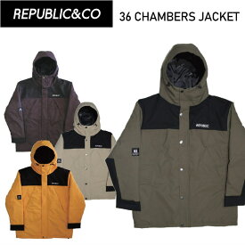 ● REPUBLIC 36 CHAMBERS JACKET リパブリック スノボウェア メンズ ストリートミックス チャンバースジャケット JKT 23-24 日本正規品