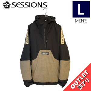 Xg1_ yOUTLETz SESSIONS AGENT ANORAK PULLOVER JKT BLACK BEIGE LTCY Y Xm[{[h WPbg JACKET AEgbg
