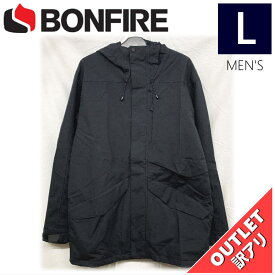 【OUTLET】 BONFIRE VECTOR SHELL JKT カラー:BLACK Lサイズ メンズ スノーボード スキー ジャケット JACKET アウトレット