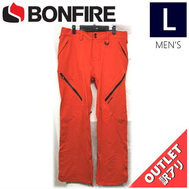 【OUTLET】 BONFIRE RANGER STRETCH NEOSHELL PNT カラー:RED Lサイズ メンズ スノーボード スキー パンツ PANT アウトレット